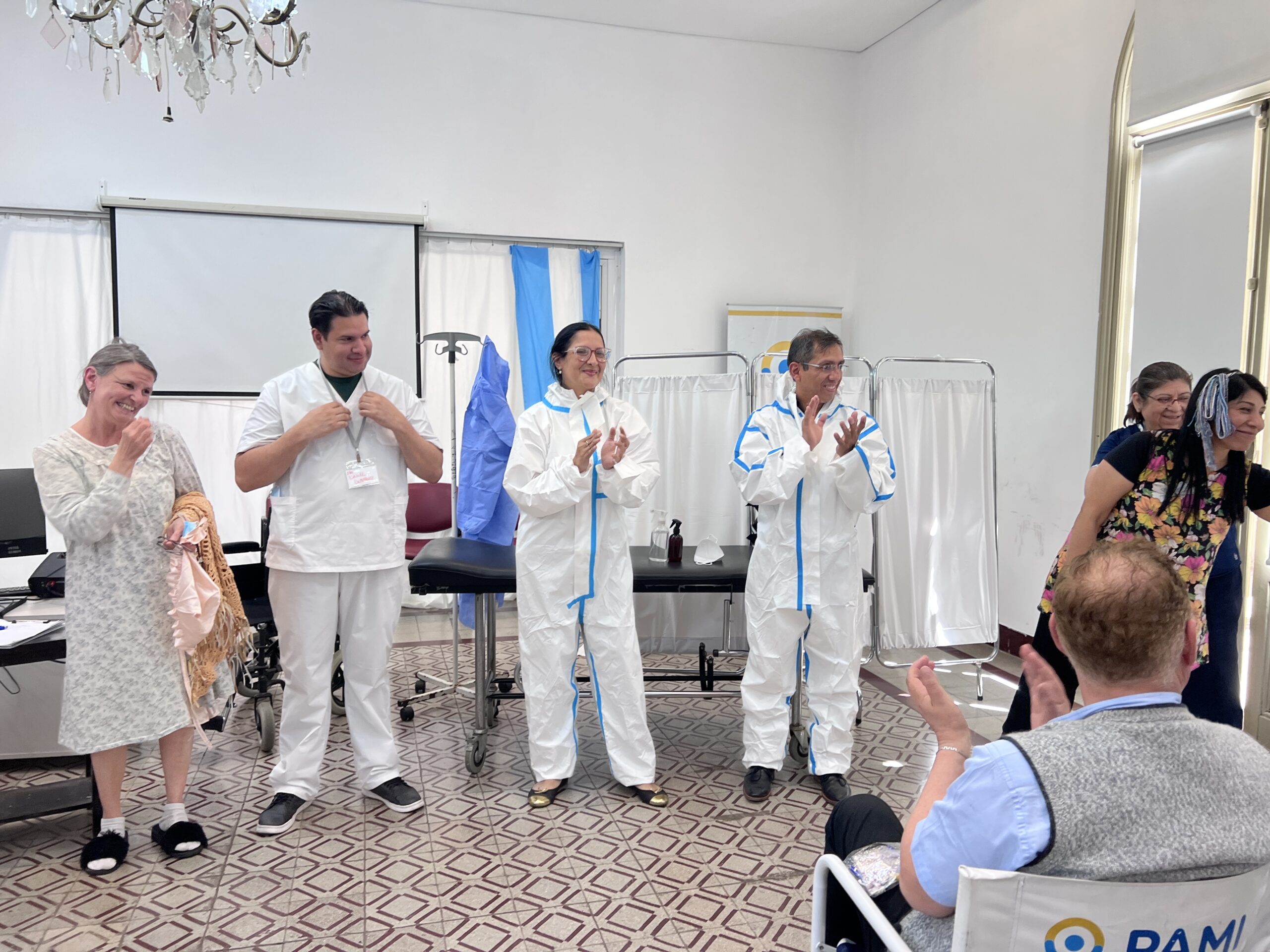 el grupo representando